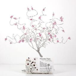 Business Card Holder Tree Custom Sculpture in Any Color Combination - thumbnail 2