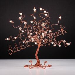 Business Card Holder Tree Custom Sculpture in Any Color Combination - thumbnail 3