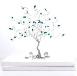 Business Card Holder Tree Custom Sculpture in Any Color Combination - thumbnail 1