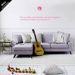 Mary Poppins Quote Wall Decal Chase Your Dreams Vinyl Art - thumbnail 1