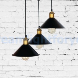 3 Heads Iron Pendant Light Fixture Industrial Lighting Hanging Light Vintage Chandelier Modern Kitchen - thumbnail 2