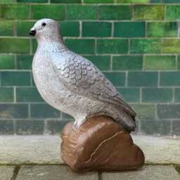 Stone Dove Figurine Concrete Peaceful Bird Sculpture Handmade Statue Outdoor Memorial Decor Garden Pigeon Ornament Lover Gift - thumbnail 4