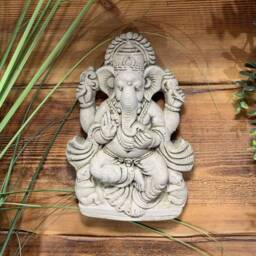 stone Garden Ganesh Ganesha Buddha Wall Plaque Ornament - thumbnail 2