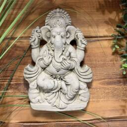stone Garden Ganesh Ganesha Buddha Wall Plaque Ornament - thumbnail 3