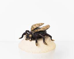 Bronze Beetle Figurine, 1.2 Inch Animal Statue, Brass Decor, Ornament, Insect, Handmade, Nursery Table Gift For Friend