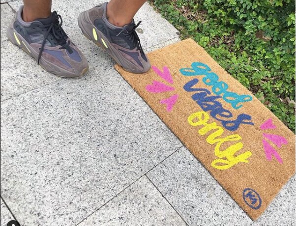 Good Vibes Only Doormat Mat- Funny Doormat- Home Decor - Happy