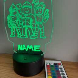 Personalised Roblox Night Light, Children's Light, Game Room, Boys Night Led Boy Girls Birthday Active - thumbnail 2