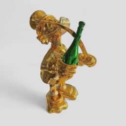 Pop Art Sculpture - Chrome Money Art Alec Monopoly - Luxury Home Decor Bear Sculoture - thumbnail 2