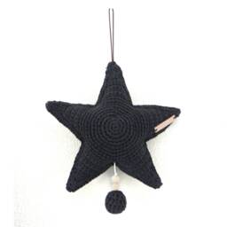 Crochet Star Music Box Mobile Handmade Nursery Decor