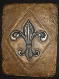 Fleur De Lis Wall Plaque French Art Home Decor 23037 - thumbnail 1