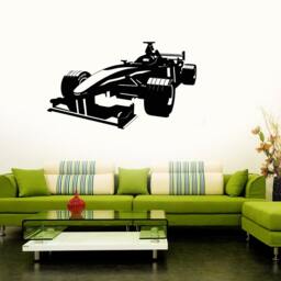 Wall Vinyl Decal Car Racing Formula Race Garage Man Cave Decor Cool Auto Body Shop Kid's Room - #1030Di - thumbnail 2