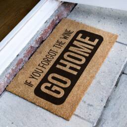 If You Forgot The Wine Go Home - Funny Doormat Personalized Lovers Customized Coir Mat Decor Housewarming Gift - thumbnail 2