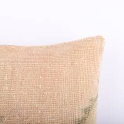 Vintage Turkish Kilim Pillow Cover Handwoven Wool Throw - 16x16 - thumbnail 3