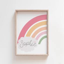 3 Playroom Prints, Twins Bedroom Brother Sister Rainbow Boys Girls Prints Wall Art - thumbnail 3