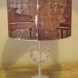 Jazz Band Piano Lampshade Vintage Music Room Decor - thumbnail 4