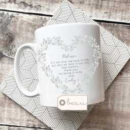 Personalised Friend Gift Thank You Ornament It's Not What We Have Greenery Heart Small Jug Mug Vase Decoration Keepsake Friendship - thumbnail 3