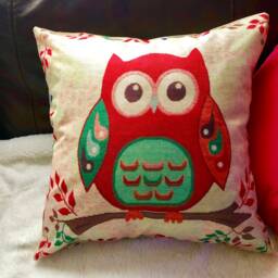 Owl Print Decorative Pillow Covers - thumbnail 2