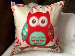 Owl Print Decorative Pillow Covers - thumbnail 1