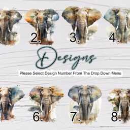 Personalised Elephant Cushion - Throw Pillow Wildlife Gift Safari Home Decor - thumbnail 4