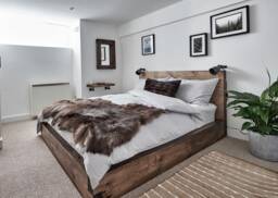 Solid Wood Bed - Any Size Reclaimed Timber Style Furniture - thumbnail 1
