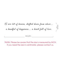 A Wee Bit Of Heaven Drifted Down From Above Baby Nursery Wall Decal - Vinyl Quote Saying Lettering Girl Boy 072 - thumbnail 4