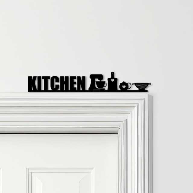 Door Topper Kitchen Decor Lettering & Appliances Various Colours Decorative Sign - Novelty Wall Decor, Frame Art, Art - image 1