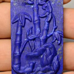 Lapis Lazuli Palm Tree Carving, 100 Carat - thumbnail 2