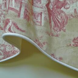 Portfolio Lutece Sundried Aka Kravet Scenic Window Valance Corded Lined Rod Pocket Scalloped French Country Made To Order - thumbnail 3