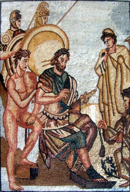 Mosaic Art Reproduction Union Of Roman Gods - image 1