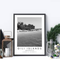 Gili Islands Print Minimalist Indonesia Travel Art - thumbnail 3