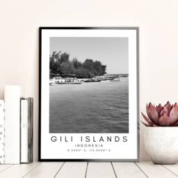 Gili Islands Print Minimalist Indonesia Travel Art - thumbnail 2