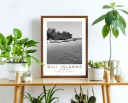 Gili Islands Print Minimalist Indonesia Travel Art - thumbnail 1