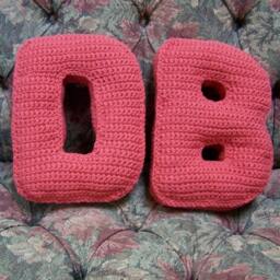 Crochet Alphabet Pattern, Letters in 5 Sizes Up To 12 Inches, 3D Pillows Block Letters, Appliques, 7 Embellishments, Free Plus Sign - thumbnail 2