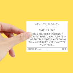 Funny Secret Santa Candles, Joke Christmas Gift, Candle Labels, Present Work Colleague, Co-Worker Gifts, ??? - thumbnail 2