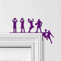 Door Topper Basketball Players Hoop Various Colours Top Of Decorative Sign - Novelty Wall Decor, Frame Art, Art - thumbnail 4