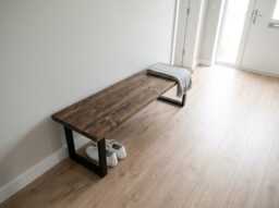 Solid Wooden Dining Bench in Antique Oak Finish - Handmade Bench, Custom Sizes 80-180cm, Made To Order UK Free Delivery