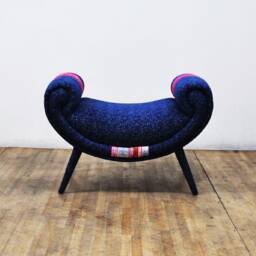 Smiley Pouf - Blue Love - thumbnail 2