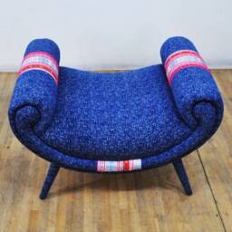 Smiley Pouf - Blue Love - thumbnail 4
