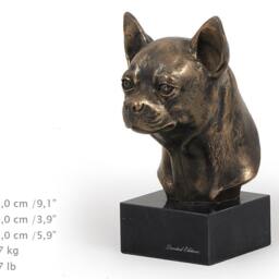 Chihuahua - Smooth, Dog Marble Statue, Limited Edition, Artdog. Made Of Cold Cast Bronze. Solid, Perfect Gift. Limited Edition - thumbnail 4