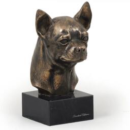 Chihuahua - Smooth, Dog Marble Statue, Limited Edition, Artdog. Made Of Cold Cast Bronze. Solid, Perfect Gift. Limited Edition - thumbnail 1