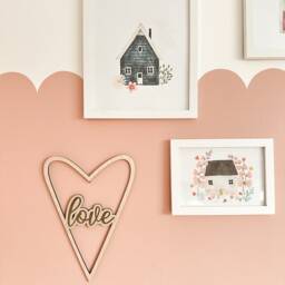 Valentines Day Art Gift, Wooden Heart Wall Hanging Wedding Sign, Gift For Mom Girlfriend Boyfriend, Decor Art, Love - thumbnail 2