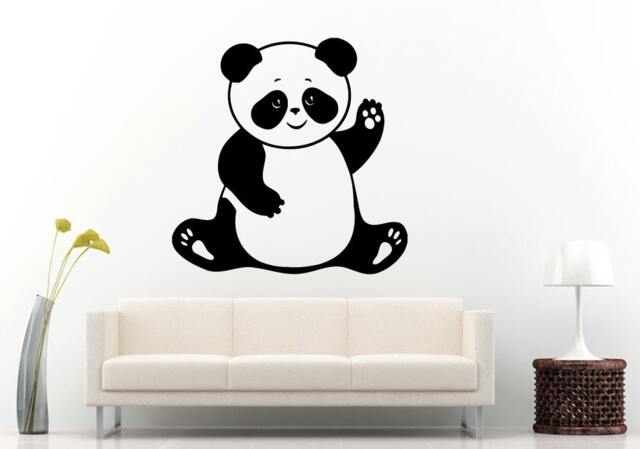 Panda Bear Cute Animal Children's Room Wall Decal Vinyl Sticker Mural Decor L992 - image 1