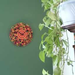 Wall Clock, Paper Unique Kitchen Decor, Housewarming Gift, Quilling Art, Made in Italy - thumbnail 2