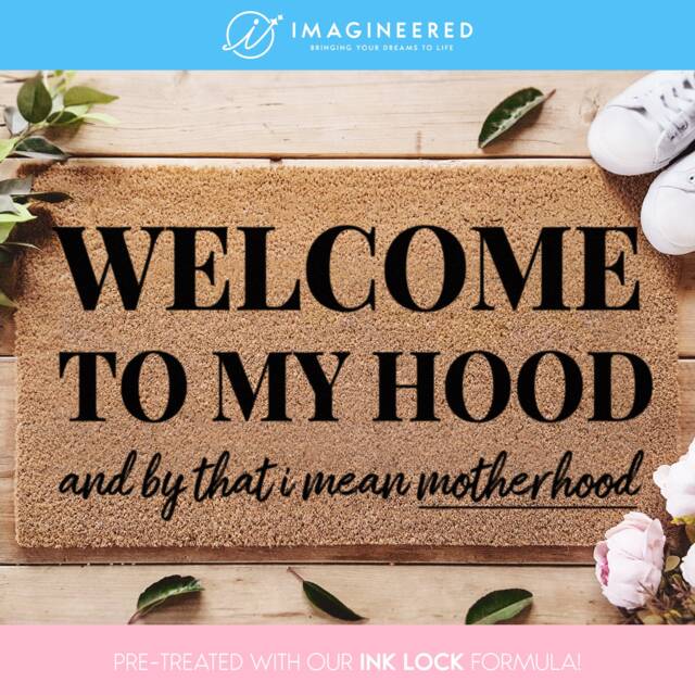 Welcome To Motherhood - Mother's Day Doormat Best Mum Gift Housewarming For Her Funny - image 1