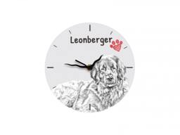 Leoneberger, Free Standing Mdf Floor Clock With An Image Of A Dog - thumbnail 1