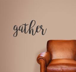 Gather Wall Decal - Quote Thanksgiving Fall - thumbnail 1