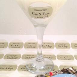 Gin & Tonic Candle Eco Soy Margarita Glass Candle - 175Ml - thumbnail 3