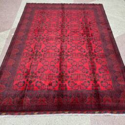Afghan Rug, Custom Size, Best Quality Turkoman Traditional 100% Wool Handmade Bukhara Vintage Pattern Area Rug, Large Rug - thumbnail 2