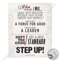 step Up Tony Robbins Motivational Poster - Instant Download Typography Art Print Inspirational Quote By Graphicsmesh - thumbnail 1
