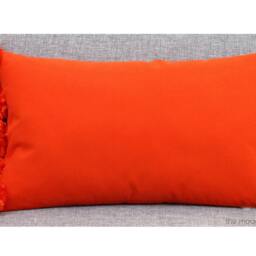 Orange Pom Decorative Throw Pillow Cover/Case Cushion Cotton 12x20 - thumbnail 2
